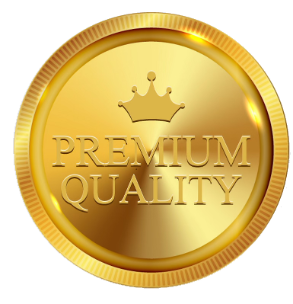 Gold 5 star rating google badge 